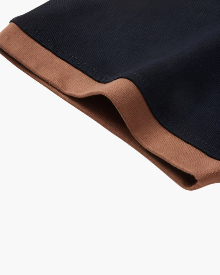 Herren Poloshirt Kurzarm mit Kontrastkragen Sommer