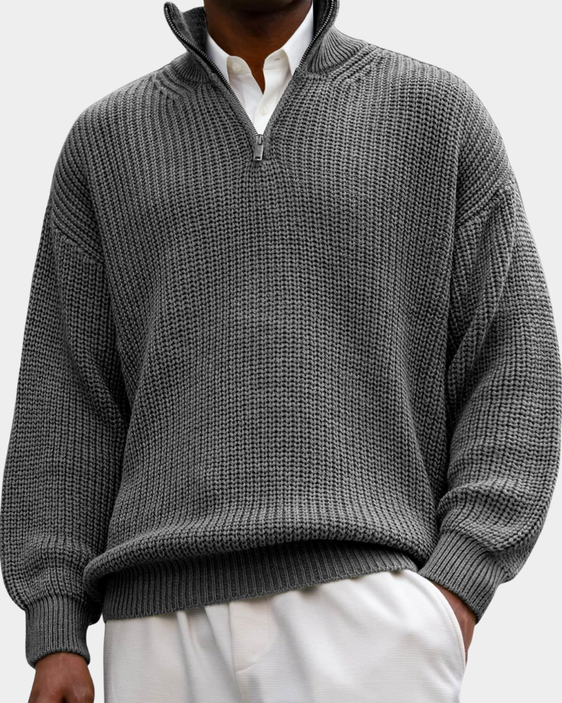 Herren Poloshirt mit langen Ärmeln für den Alltag - Grün