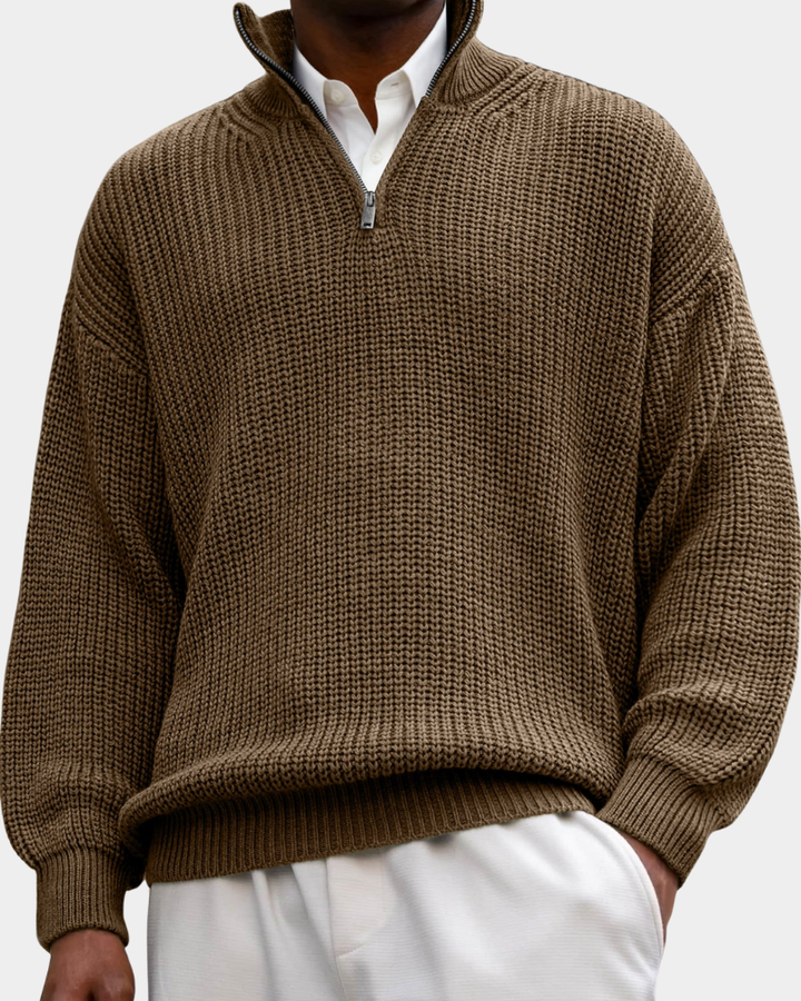 Herren Poloshirt mit langen Ärmeln für den Alltag - Grün