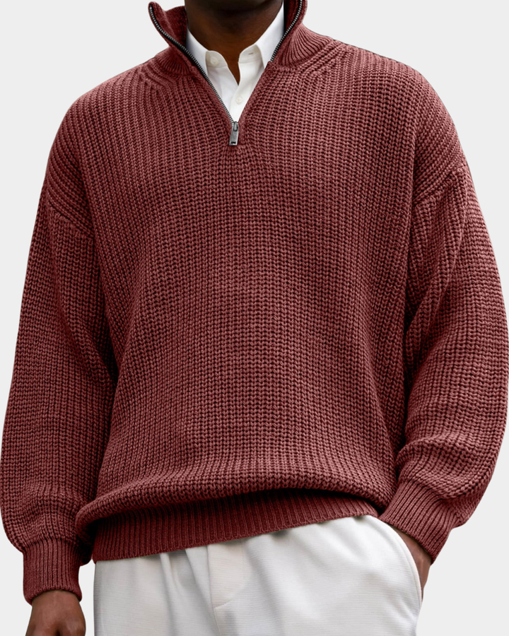 Herren Poloshirt mit langen Ärmeln für den Alltag - Grün