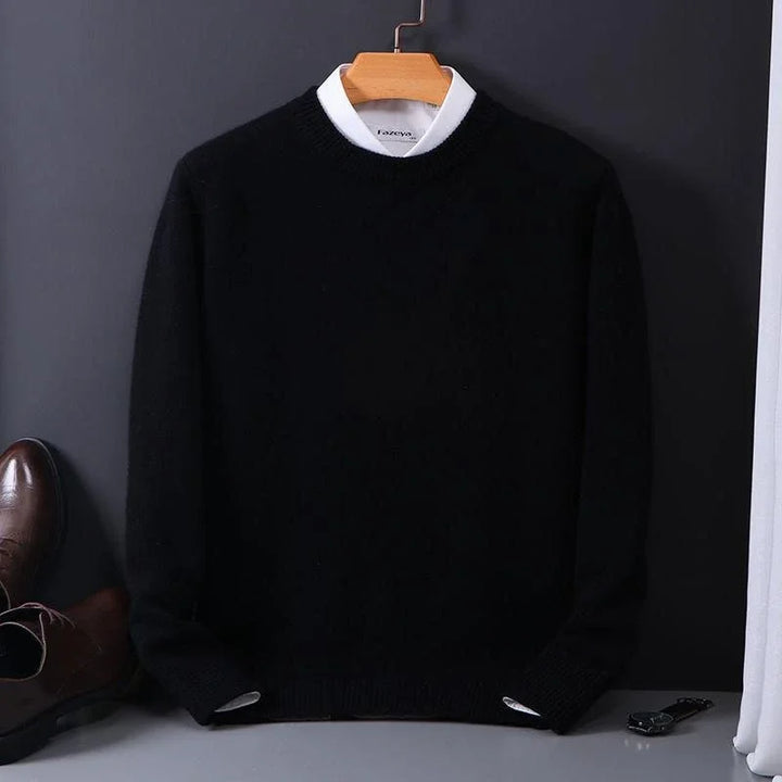 Herren Pullover mit gerippten Bündchen
