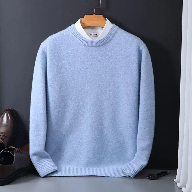 Herren Pullover mit gerippten Bündchen