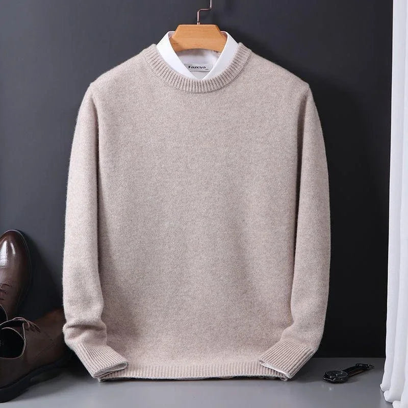 Herren Pullover mit gerippten Bündchen