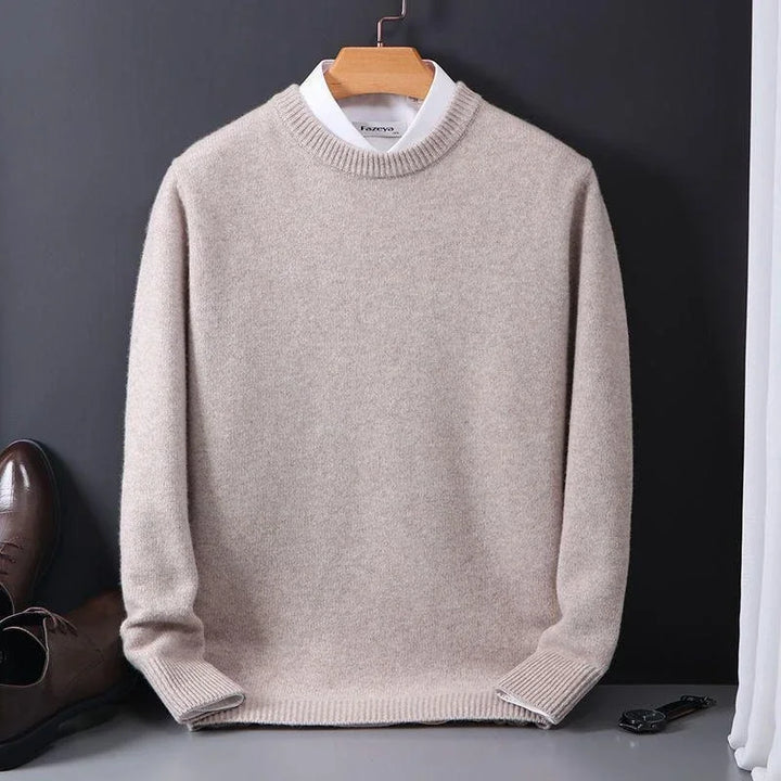Herren Pullover mit gerippten Bündchen