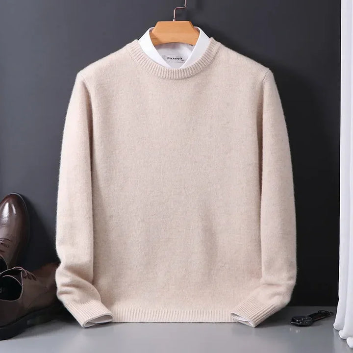 Herren Pullover mit gerippten Bündchen