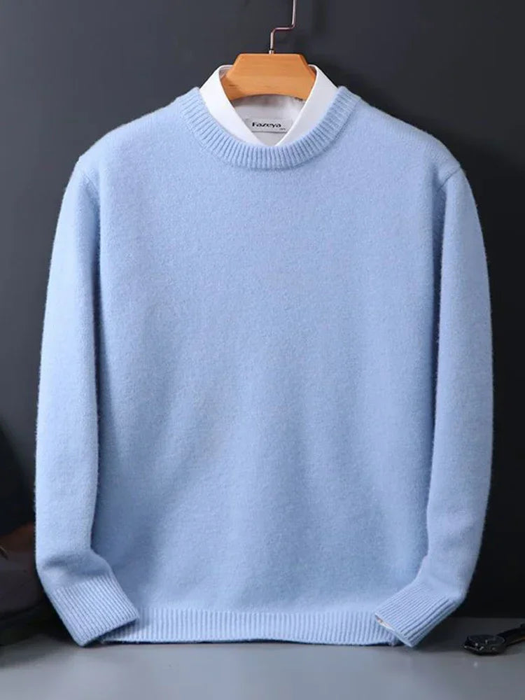 Herren Pullover mit gerippten Bündchen
