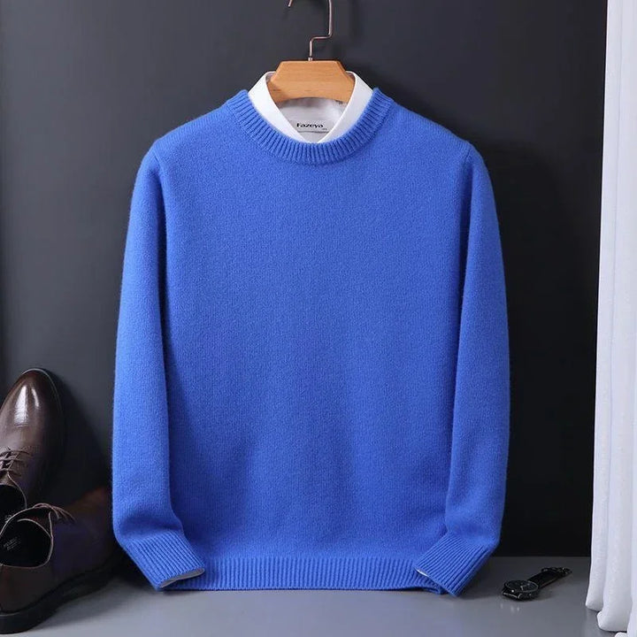 Herren Pullover mit gerippten Bündchen