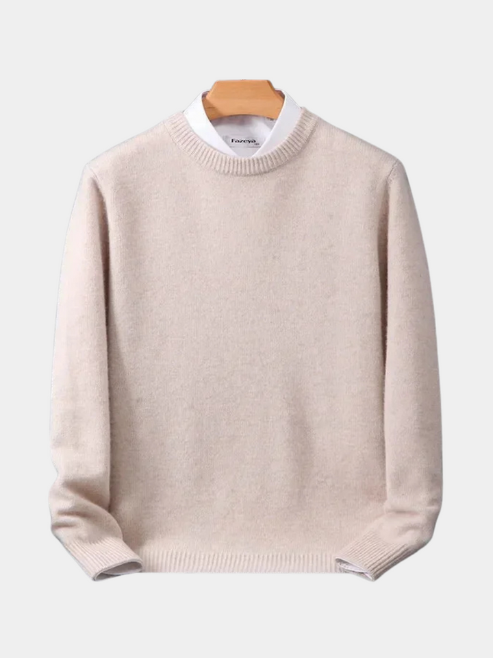 Herren Pullover mit gerippten Bündchen