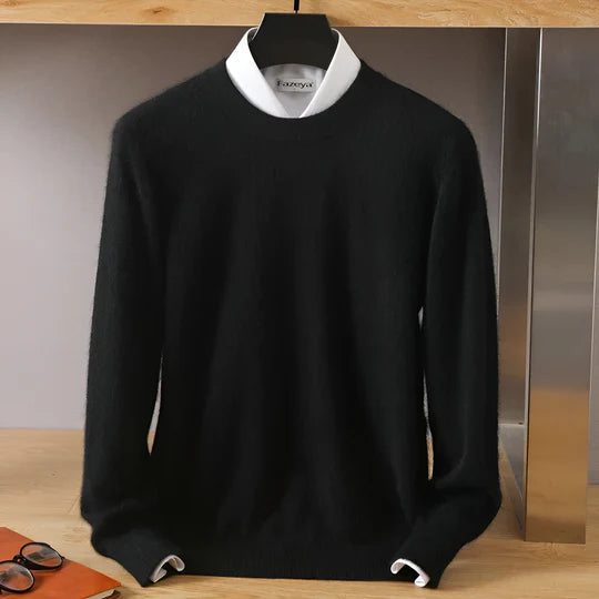 Herren Pullover mit klassischem Rundhalsausschnitt