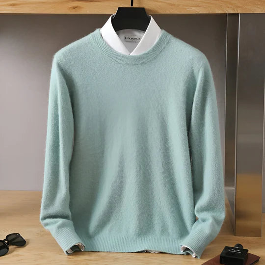 Herren Pullover mit klassischem Rundhalsausschnitt