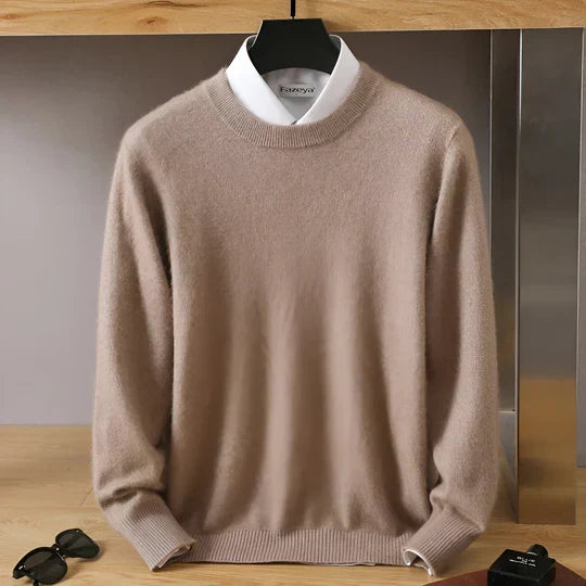 Herren Pullover mit klassischem Rundhalsausschnitt