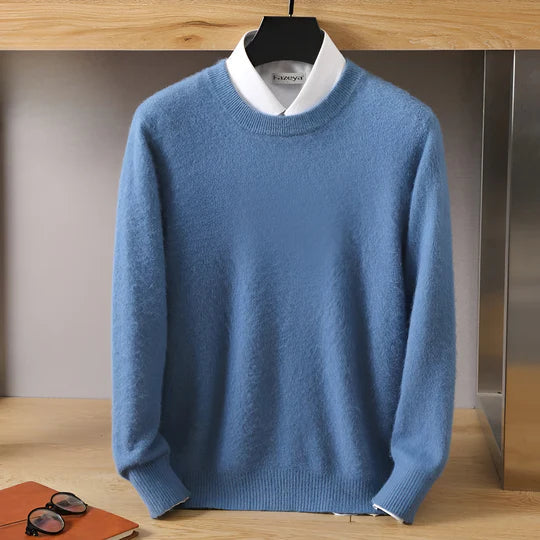 Herren Pullover mit klassischem Rundhalsausschnitt