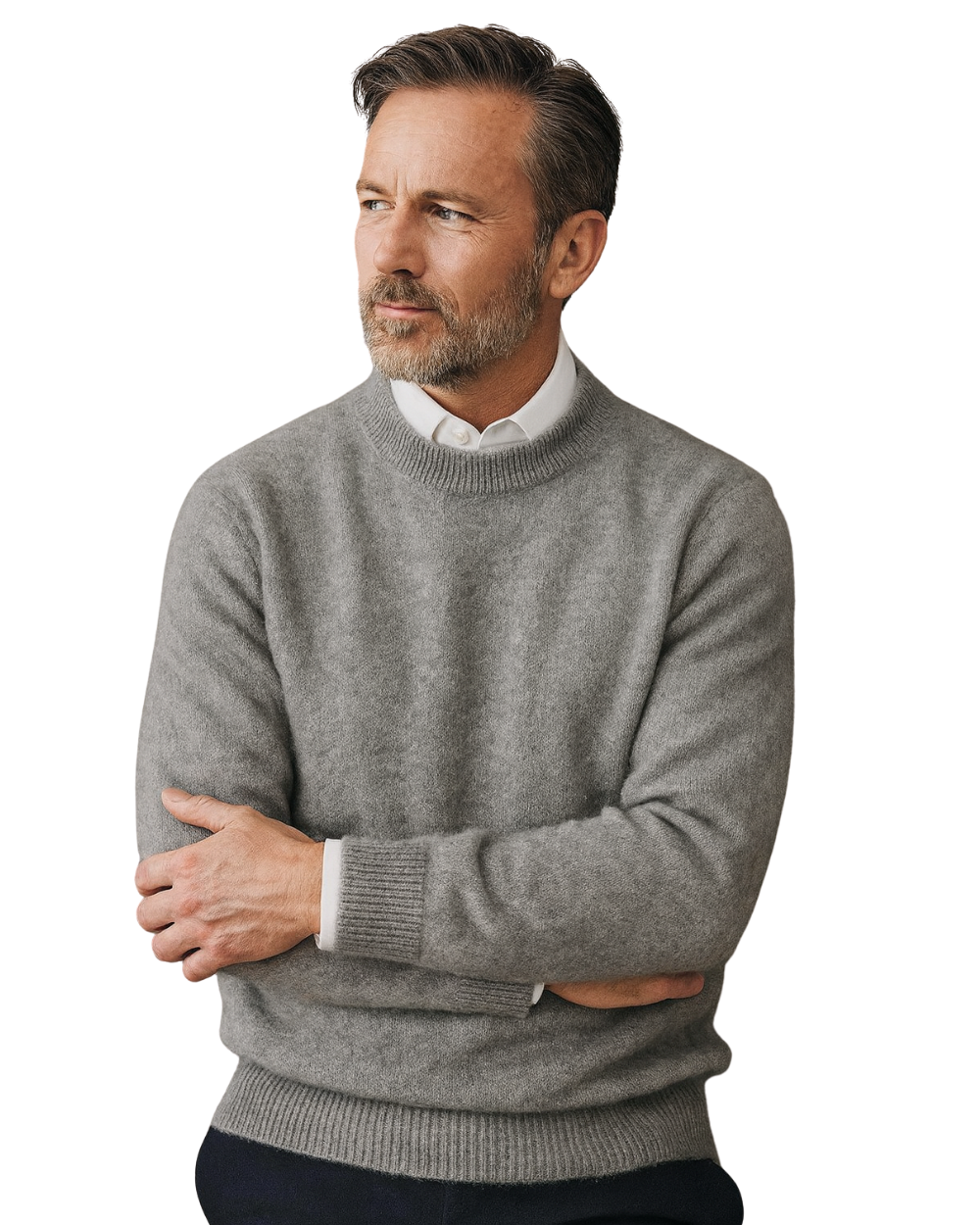 Herren Pullover mit rundem Ausschnitt
