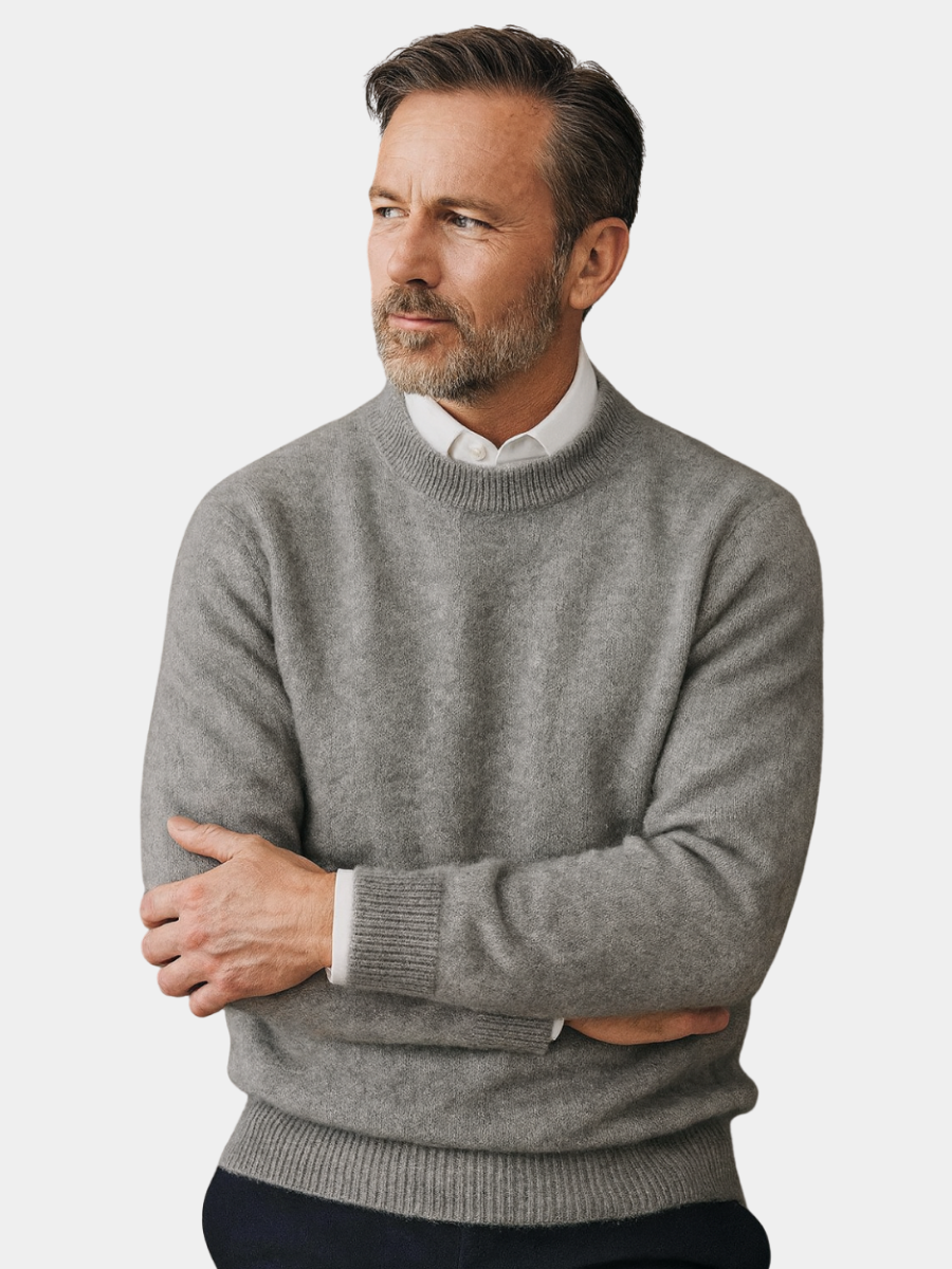 Herren Pullover mit rundem Ausschnitt