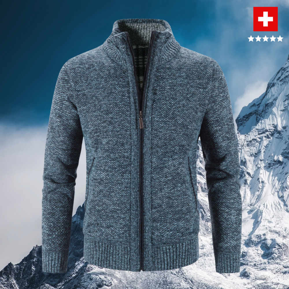 Herren Pullover mit Winter-Design für kalte Tage - Blau