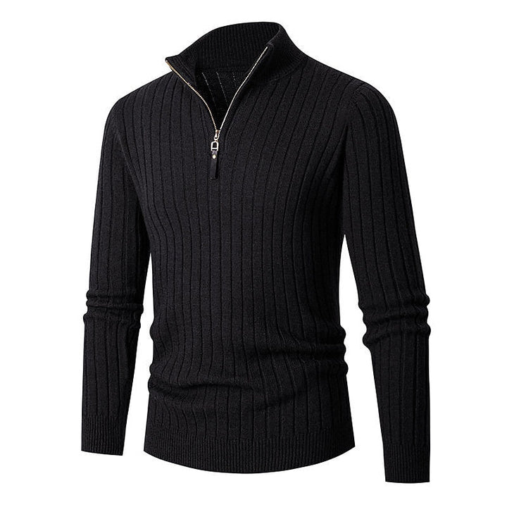 Grant | Ribbed Quarter-Zip Jumper