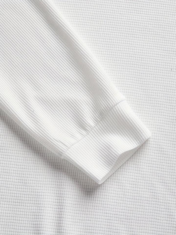 Oliver | Elbow-Patch Waffle-Knit Jumper