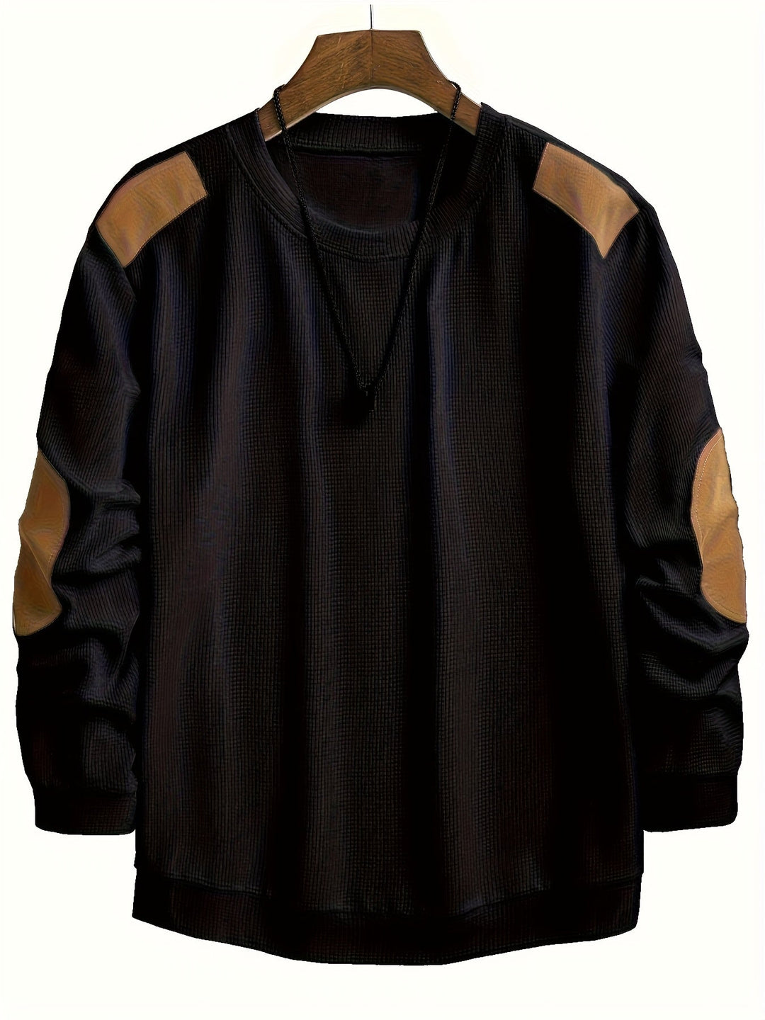 Oliver | Elbow-Patch Waffle-Knit Jumper