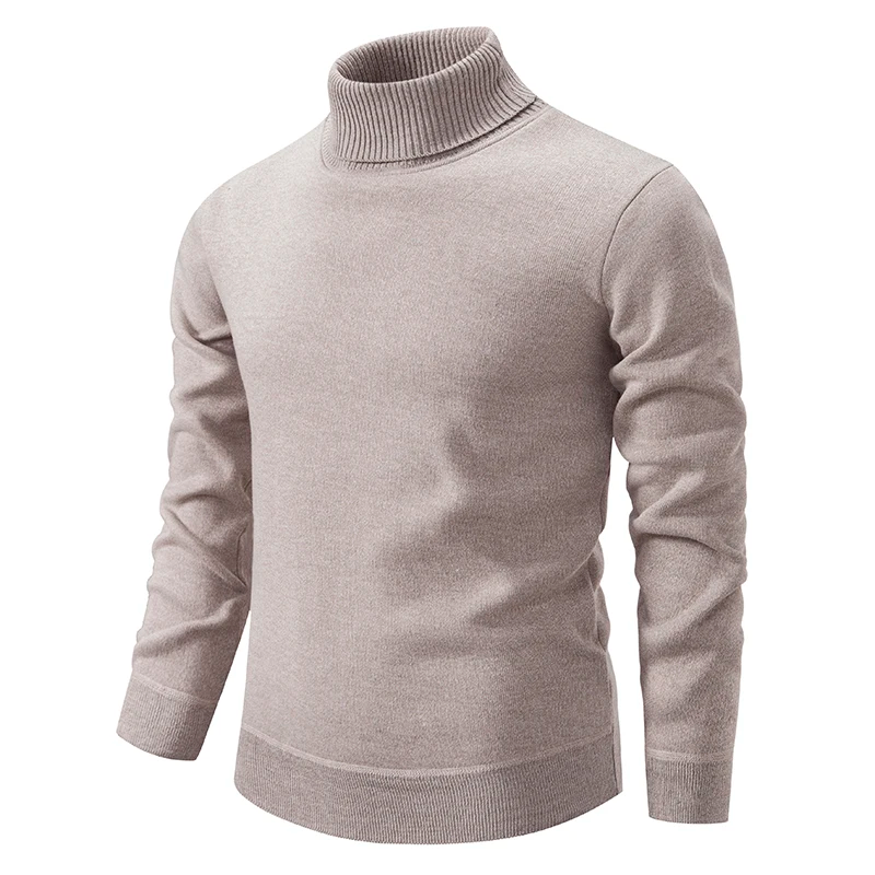 Herren Rollkragenpullover mit breitem Umschlag