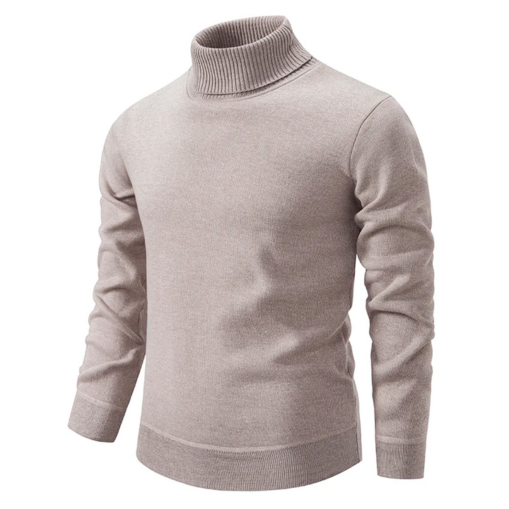 Herren Rollkragenpullover mit breitem Umschlag