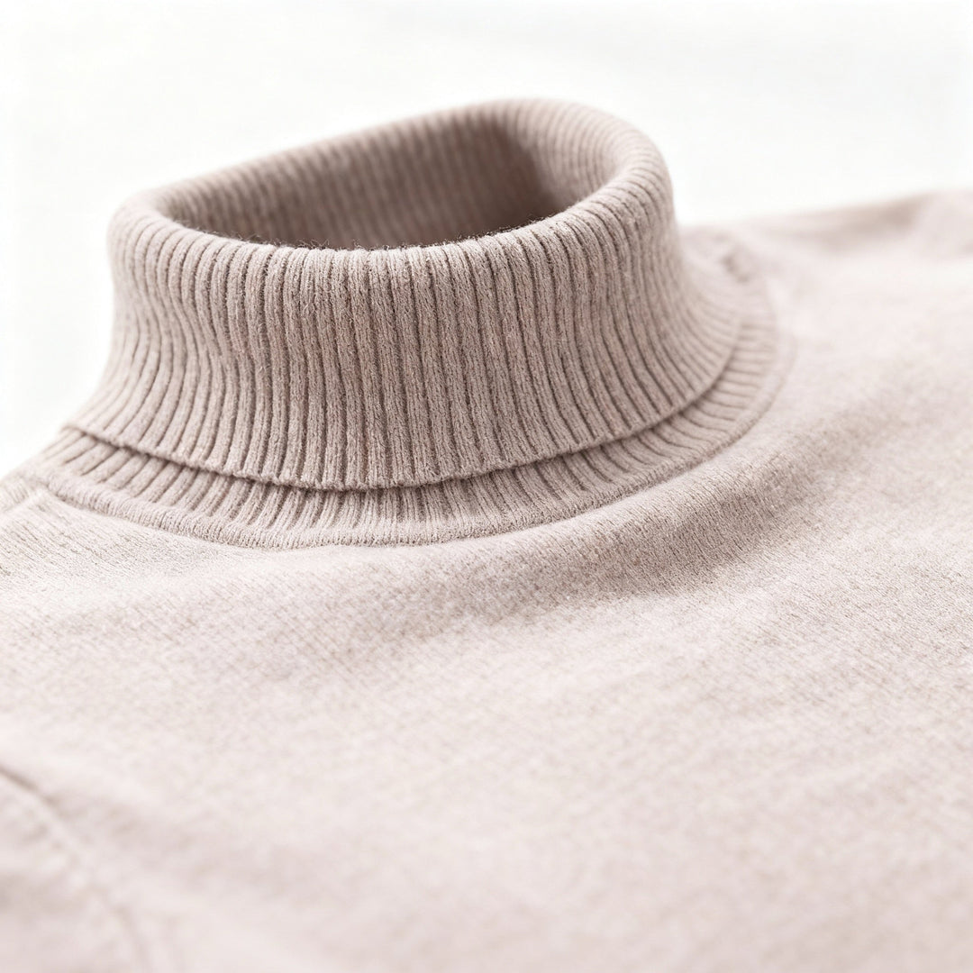 Herren Rollkragenpullover mit breitem Umschlag