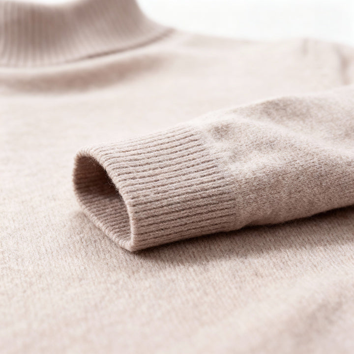 Herren Rollkragenpullover mit breitem Umschlag