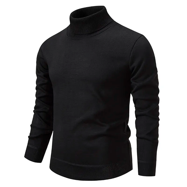 Herren Rollkragenpullover mit breitem Umschlag
