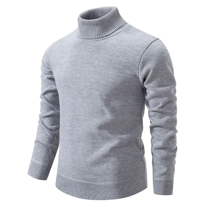 Herren Rollkragenpullover mit breitem Umschlag