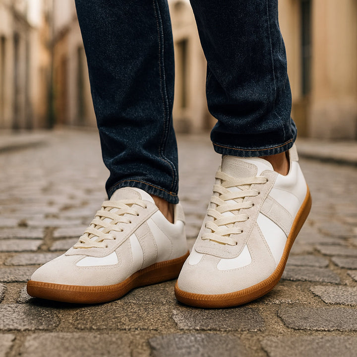 Herren Sneaker mit rutschfester Sohle für Alltag und Freizeit - Braun