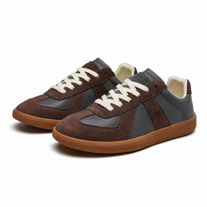 Herren Sneaker mit rutschfester Sohle für Alltag und Freizeit - Braun