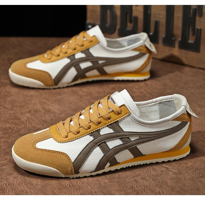 Herren Sneaker mit Wildleder und Kontraststreifen und Retro Runner
