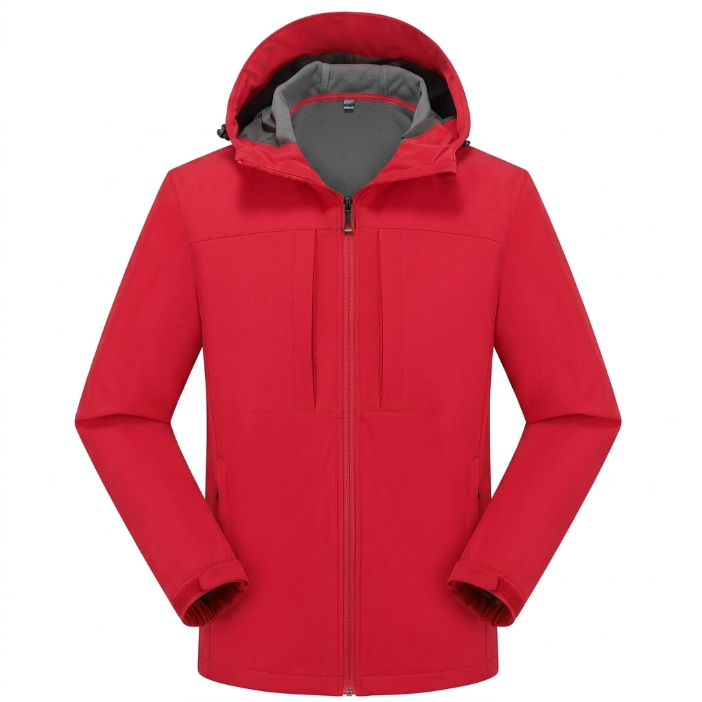 Herren Softshelljacke mit wasserdichter Oberfläche - Hellgrau