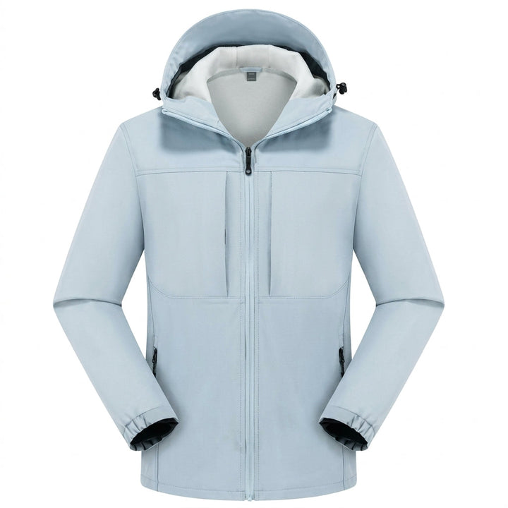 Herren Softshelljacke mit wasserdichter Oberfläche - Hellgrau