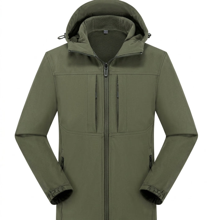 Herren Softshelljacke mit wasserdichter Oberfläche - Hellgrau