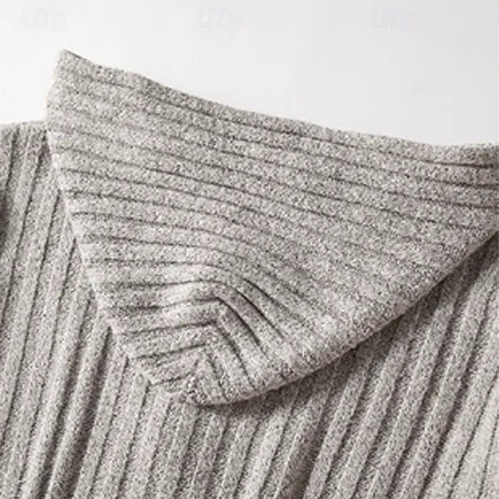 Hartley | Cable-Knit Hooded Cardigan