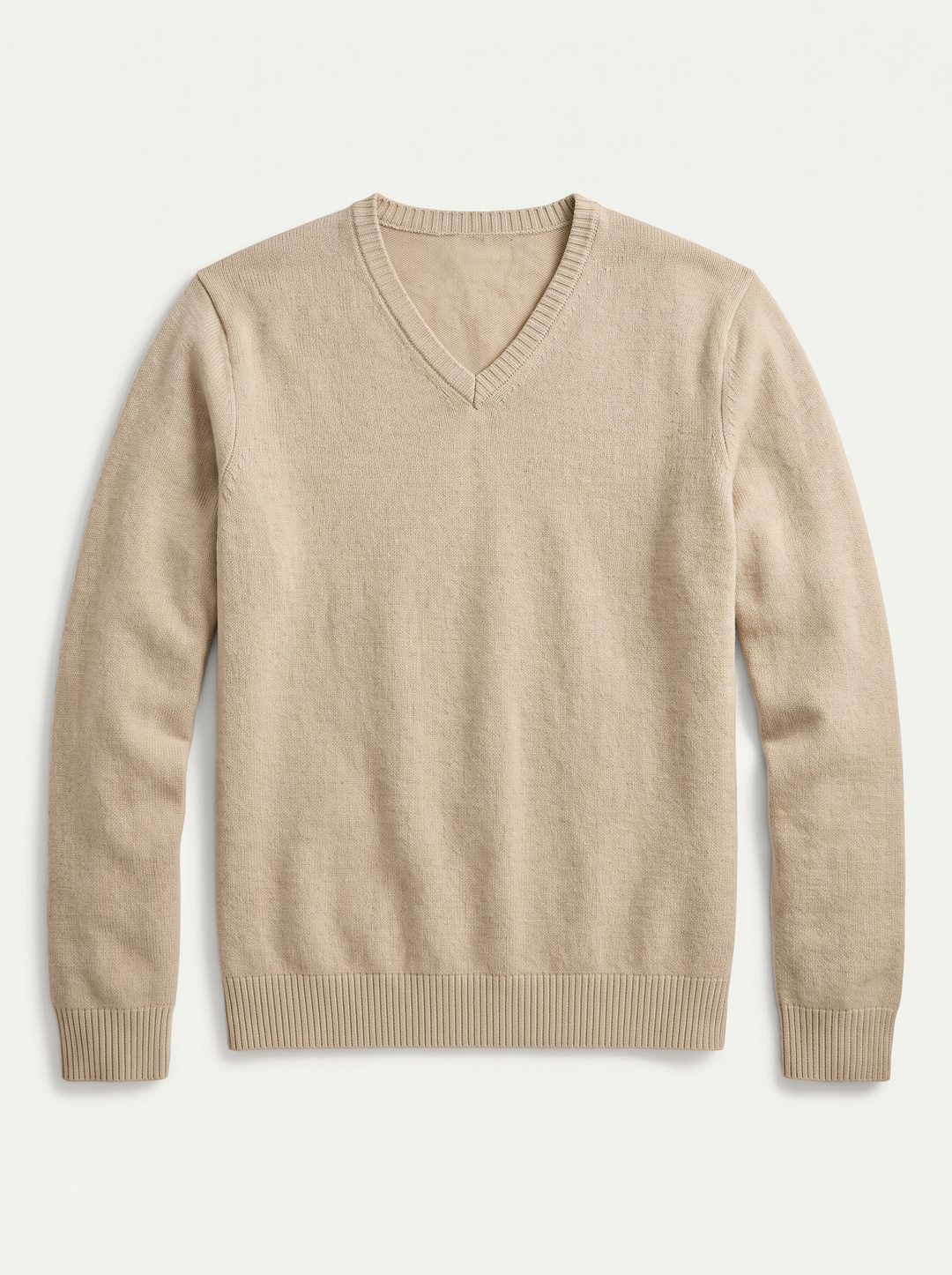 Herren Strickpullover mit V-Ausschnitt