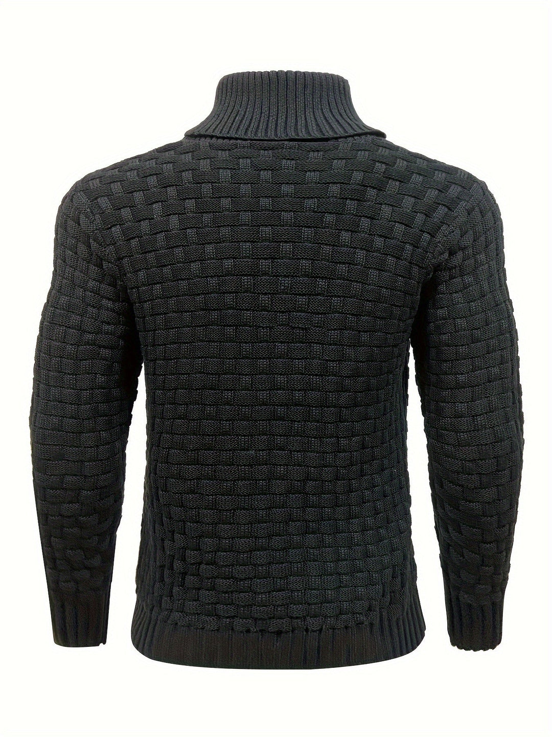 Herren Strickpullover mit Waffelstruktur