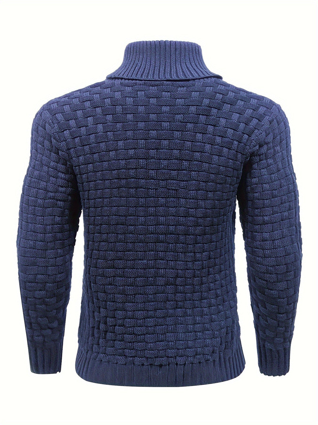 Herren Strickpullover mit Waffelstruktur