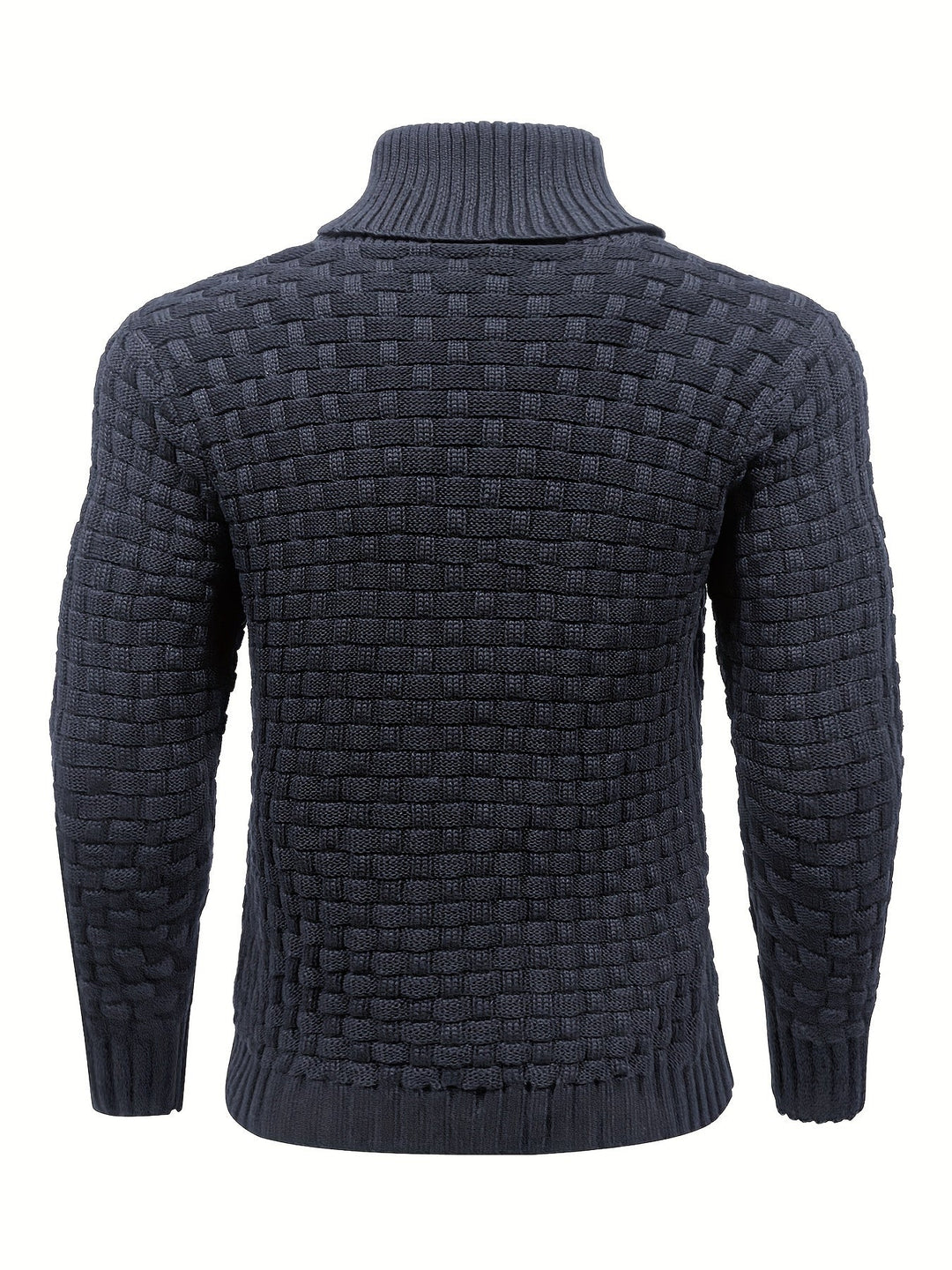 Herren Strickpullover mit Waffelstruktur