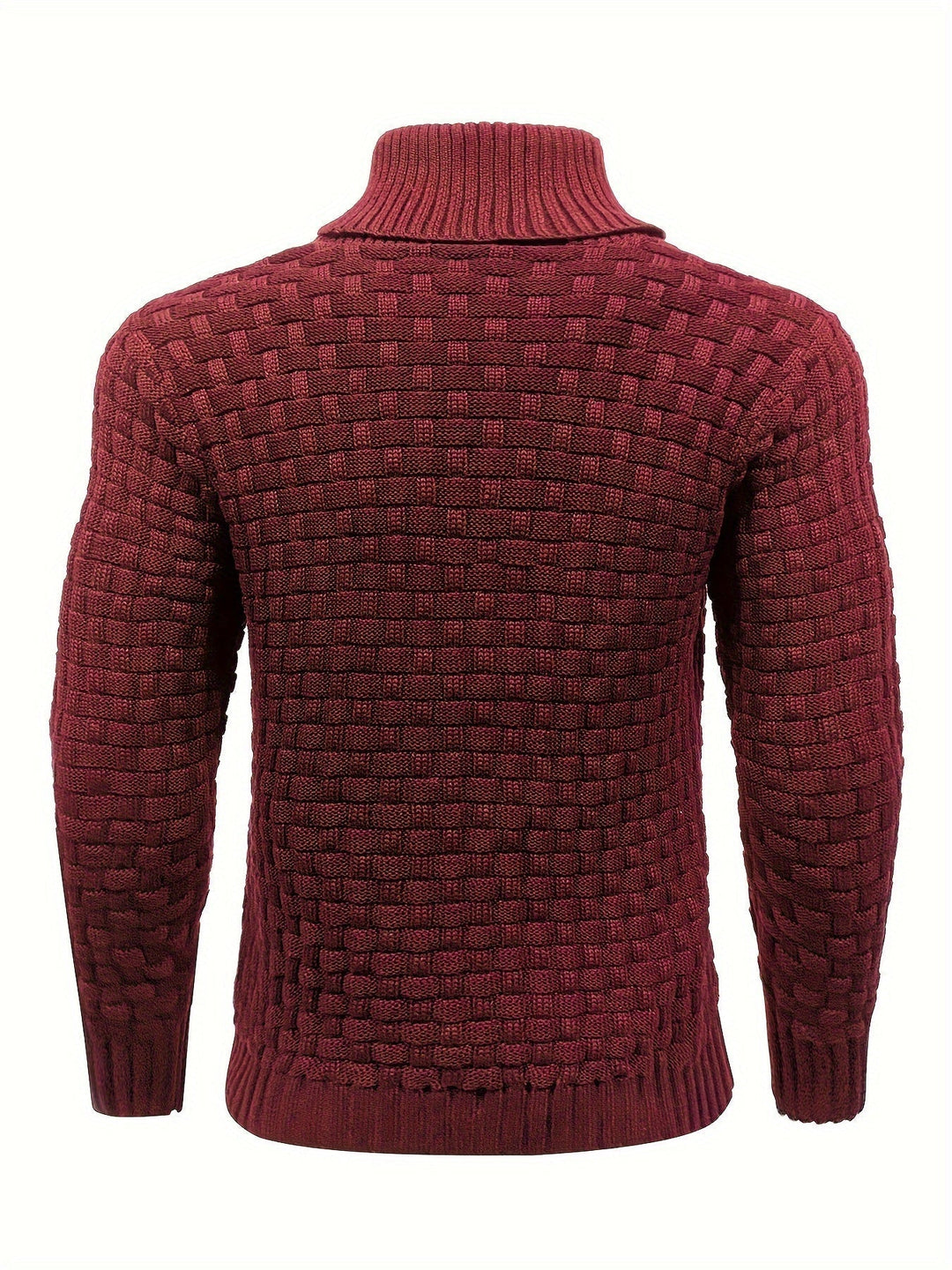 Herren Strickpullover mit Waffelstruktur