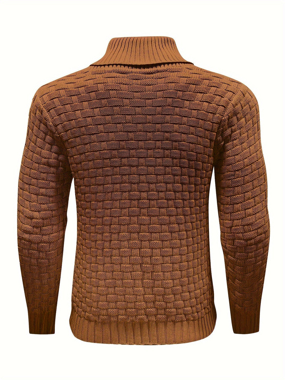 Herren Strickpullover mit Waffelstruktur