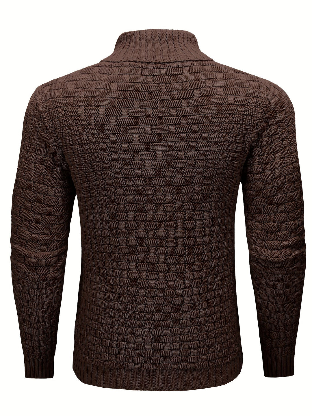 Herren Strickpullover mit Waffelstruktur