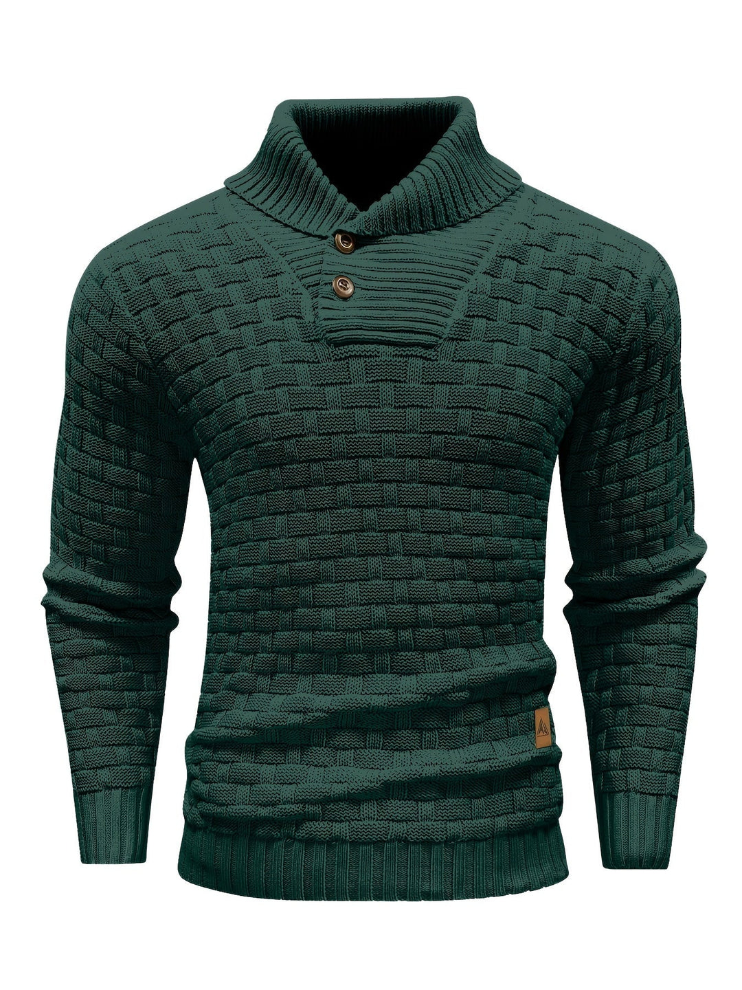 Herren Strickpullover mit Waffelstruktur