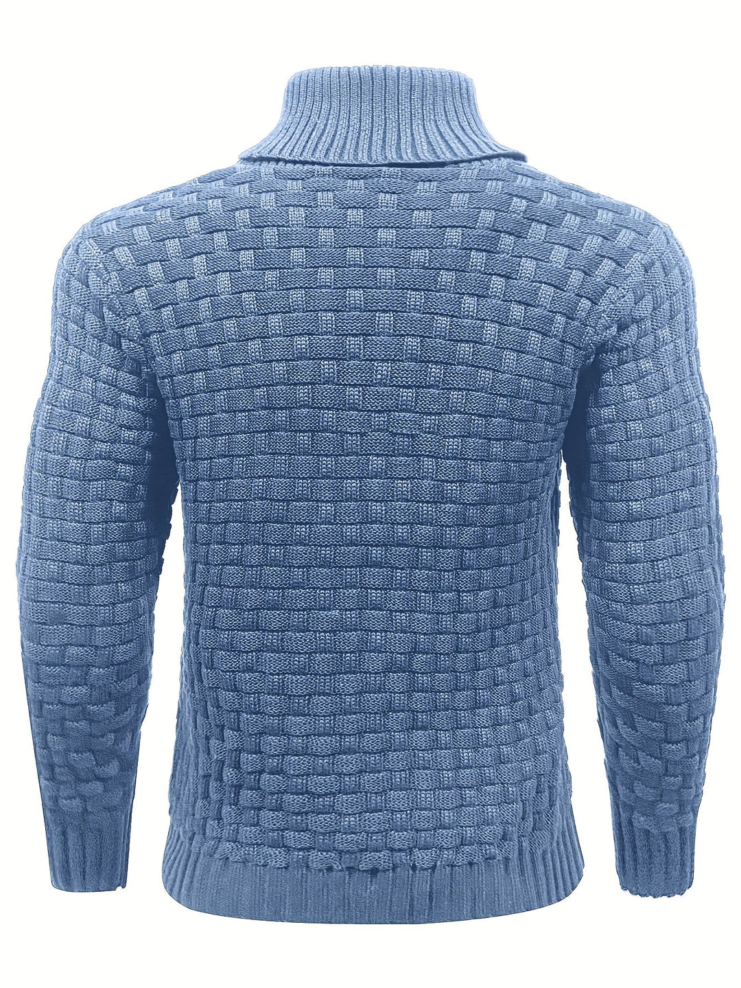Herren Strickpullover mit Waffelstruktur