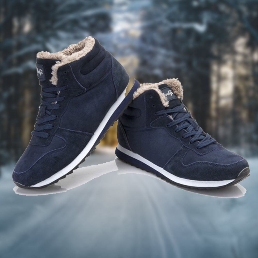 Herren Winterboots mit Schnürung und Teddyfutter