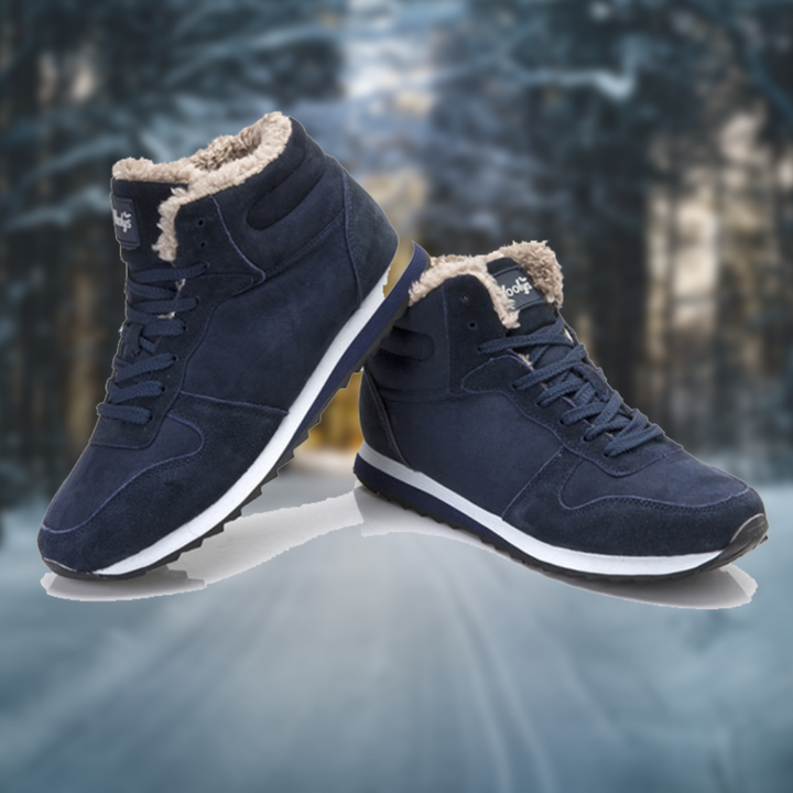 Herren Winterboots mit Schnürung und Teddyfutter