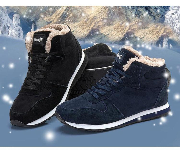 Herren Winterboots mit Schnürung und Teddyfutter