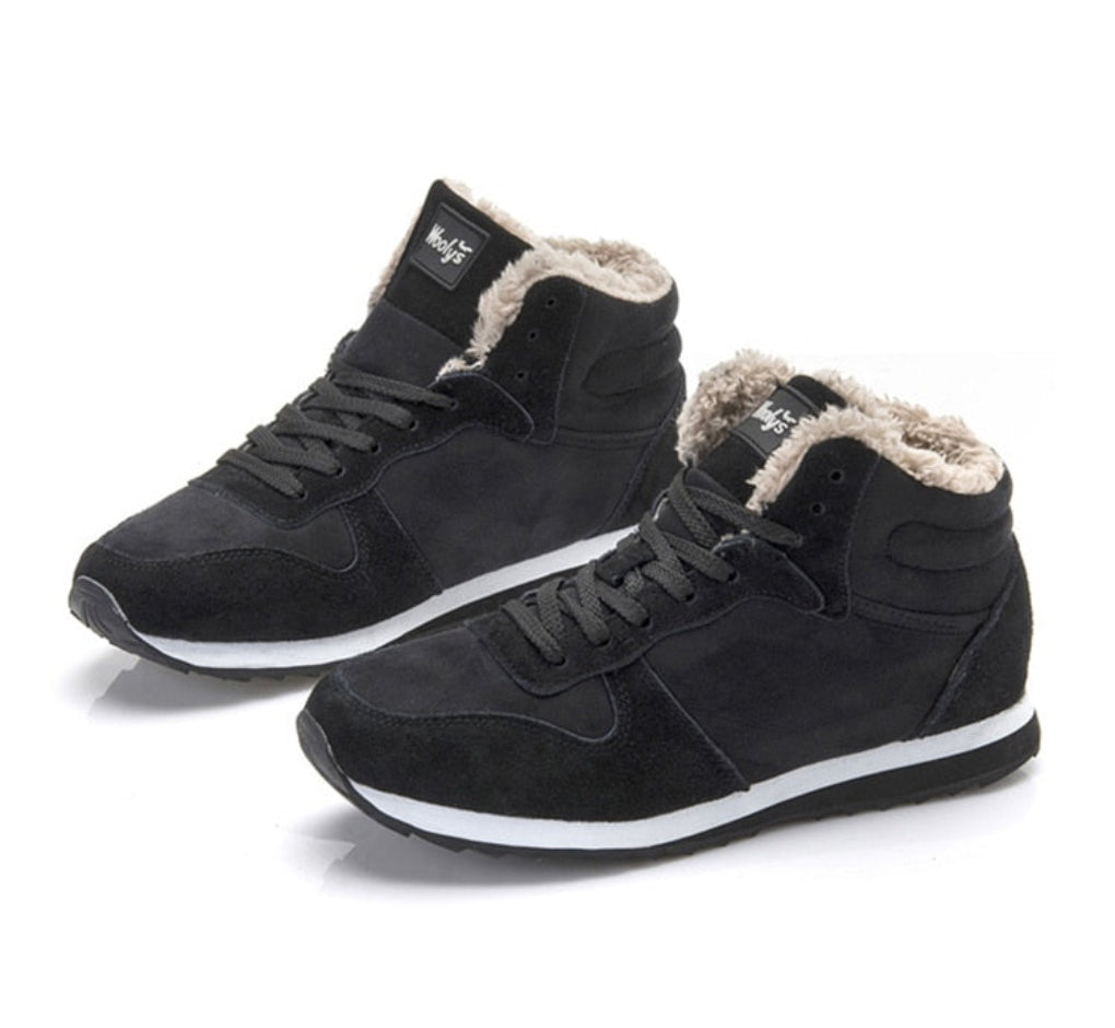 Herren Winterboots mit Schnürung und Teddyfutter