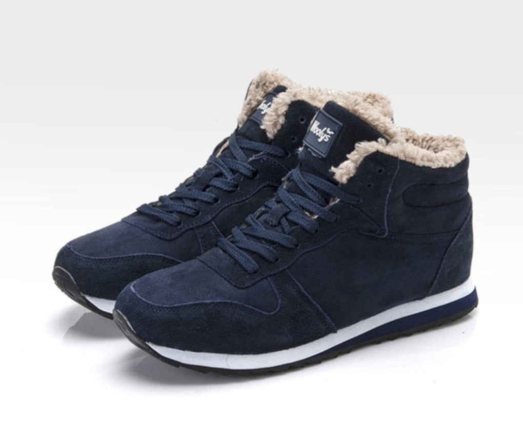 Herren Winterboots mit Schnürung und Teddyfutter