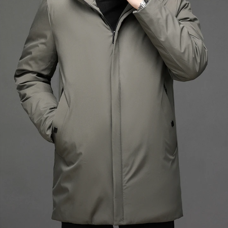 Herren Winterjacke mit Kapuze und Steppfutter